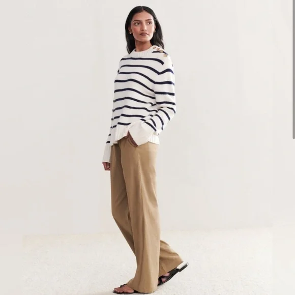 Jenni Kayne Grace Cashmere Crewneck Sweater - Picture 3 of 8